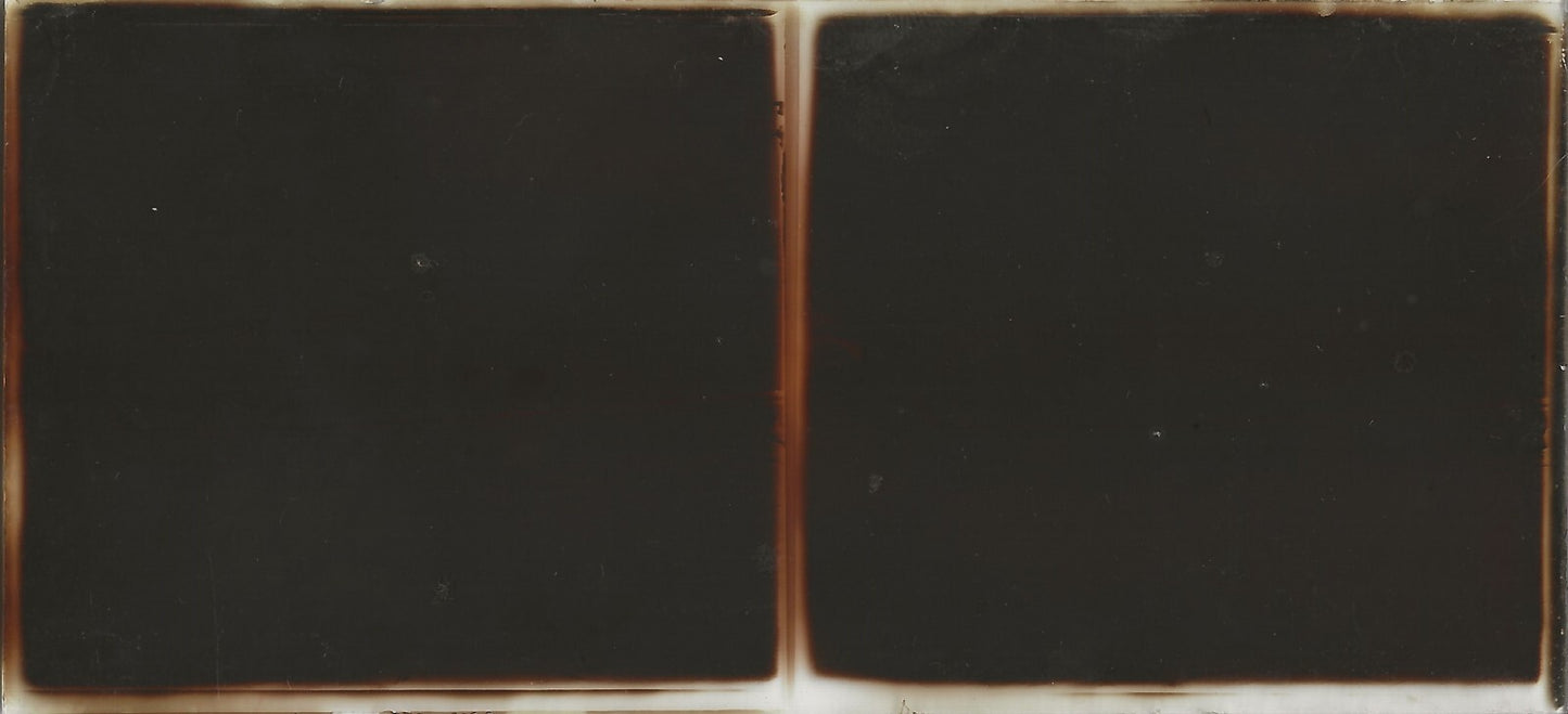 Côte d'Azur, Plaque verre photo ancienne stéréo, positif noir & blanc 6x13 cm