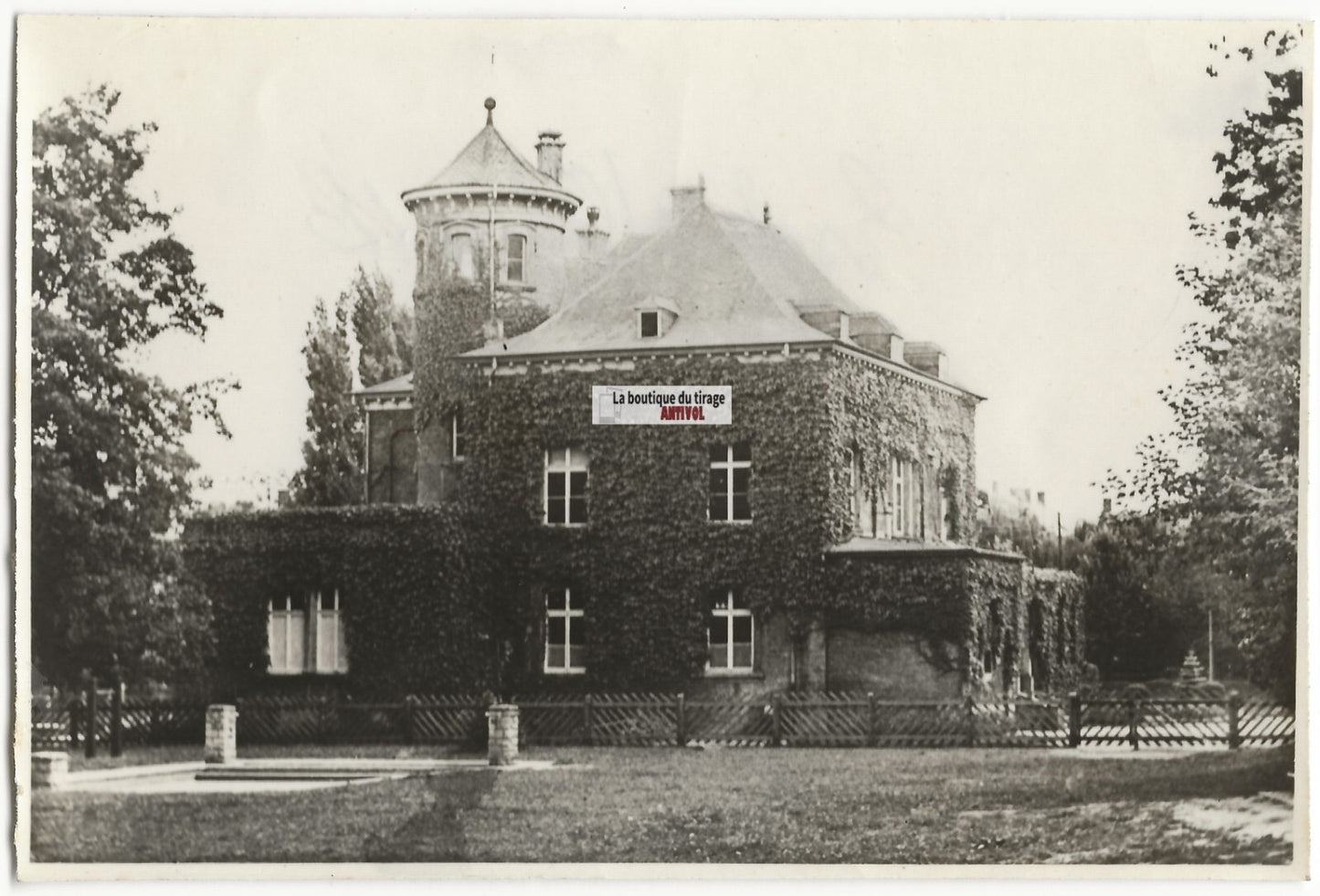 Plaque verre photo ancienne négatif noir et blanc 13x18 cm ESCH-SUR-ALZETTE