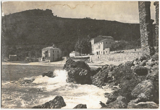 Lavasina, Corse, mer, photographie ancienne, noir & blanc, papier 8,8x13 cm