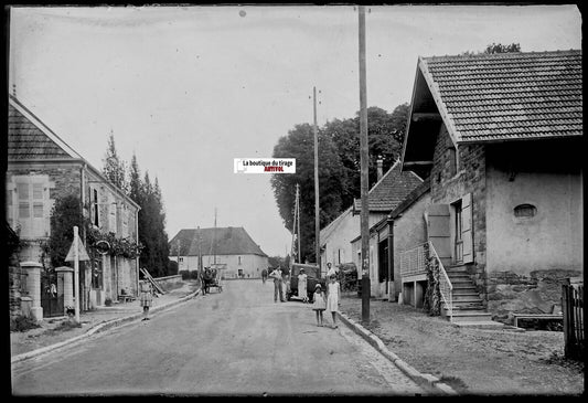 Mont-sous-Vaudrey, Jura, Plaque verre photo, négatif noir & blanc 10x15 cm