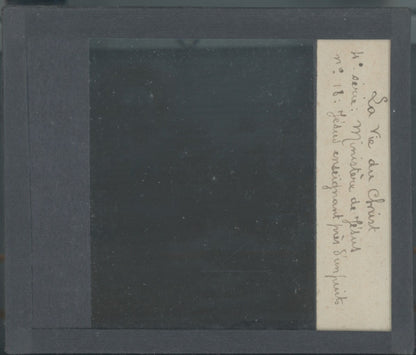 Ministère de Jésus, photo plaque verre, noir & blanc, positif 8,5x10 cm