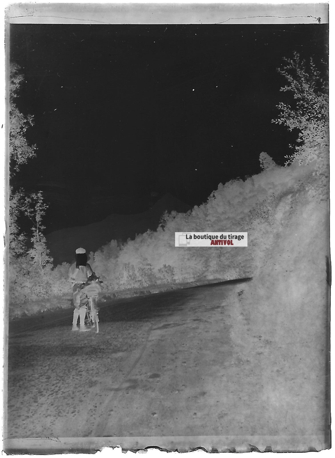Bugard, Vélo Collioure, Pyrénées, photos plaque verre, lot de 10 négatifs 6x9 cm