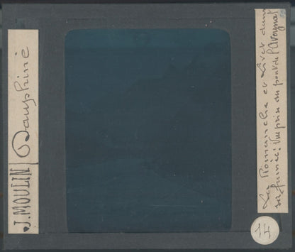 Livet-d’Uriage, photo J. Moulin, plaque verre, couleur, positif 8,5x10 cm