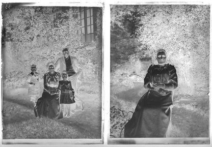 Aristocrates, photos anciennes plaque de verre, lot de 10 négatifs 13x18 cm