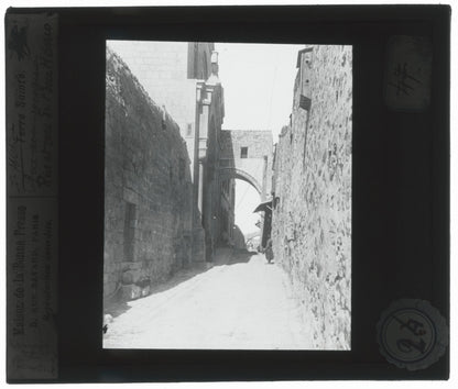 Arc de l'Ecce Homo, Jérusalem, photo plaque de verre, positif 8,5x10 cm