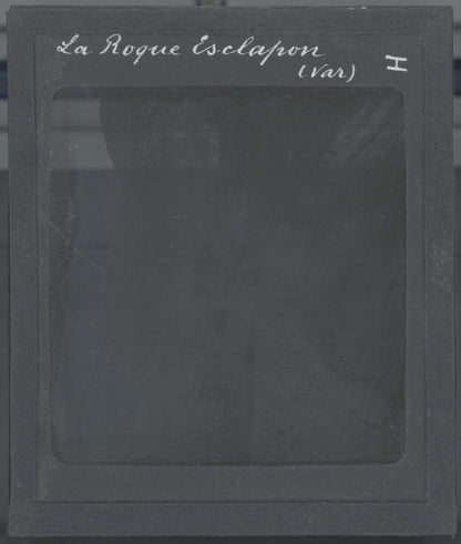 La Roque-Esclapon, Var, photo ancienne plaque de verre, positif 8,5x10 cm