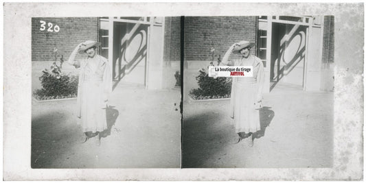 Hippodrome de Longchamp, Paris, stéréoscopie plaque verre, positif 8,5x17 cm