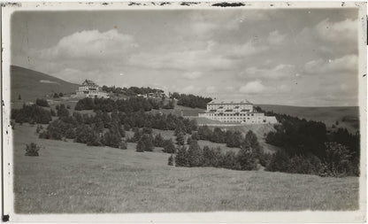 Plaque verre photo ancienne, négatif noir & blanc 9x14 cm, Le Markstein, Oderen