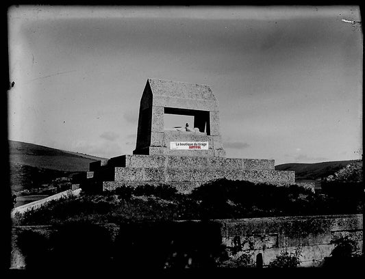 Plaque verre photo ancienne négatif noir et blanc 6x9 cm Cévennes France vintage - La Boutique Du Tirage 