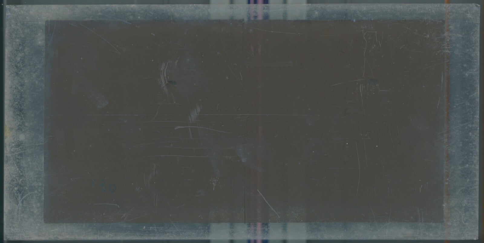 Scène de vie, Longchamp, Paris, plaque verre stéréoscopique, positif 8,5x17 cm