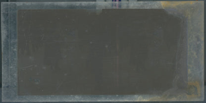 Scène de vie, Longchamp, Paris, plaque verre stéréoscopique, positif 8,5x17 cm