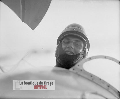 Portrait d’aviateur, avion, homme, plaque verre, photo ancienne, négatif 9x12 cm