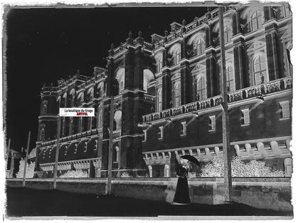 Château Saint-Germain-en-Laye, Plaque verre photo, négatif noir & blanc 9x12 cm