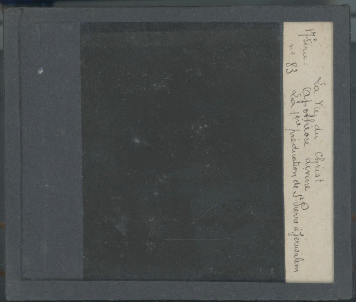 Saint Pierre à Jérusalem, photo ancienne plaque verre, noir & blanc, 8,5x10 cm