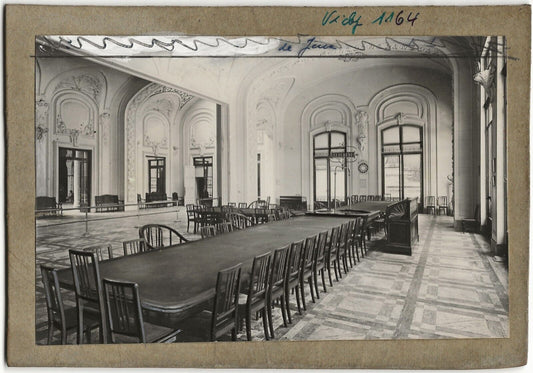 Casino de Vichy, jeux, photographie ancienne, noir & blanc, papier 9x14 cm