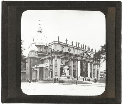 Cathédrale Saint-Jacques, Montréal, photo plaque de verre, positif 8,5x10 cm