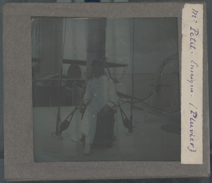 Marin, bateau, navigation, photo plaque verre, noir & blanc, positif 8,5x10 cm