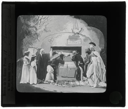 Tarcisius de Rome, Italie, dessin, photo plaque de verre, positif 8,5x10 cm