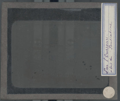 Oussouri, bateau, Russie, photo plaque verre, noir & blanc, positif 8,5x10 cm