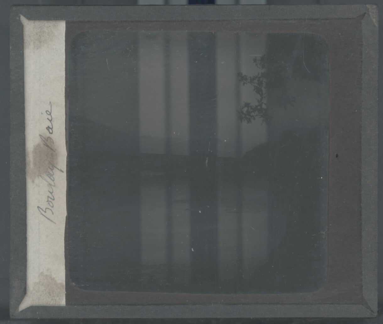 Baie de Bouley, Jersey, photo plaque de verre, noir & blanc, positif 8,5x10 cm