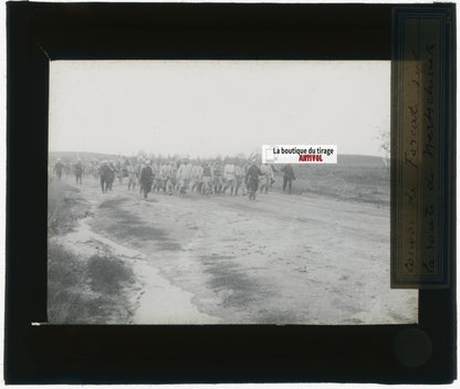 Nertchinsk, Bouriates, photo plaque verre, noir & blanc, positif 8,5x10 cm