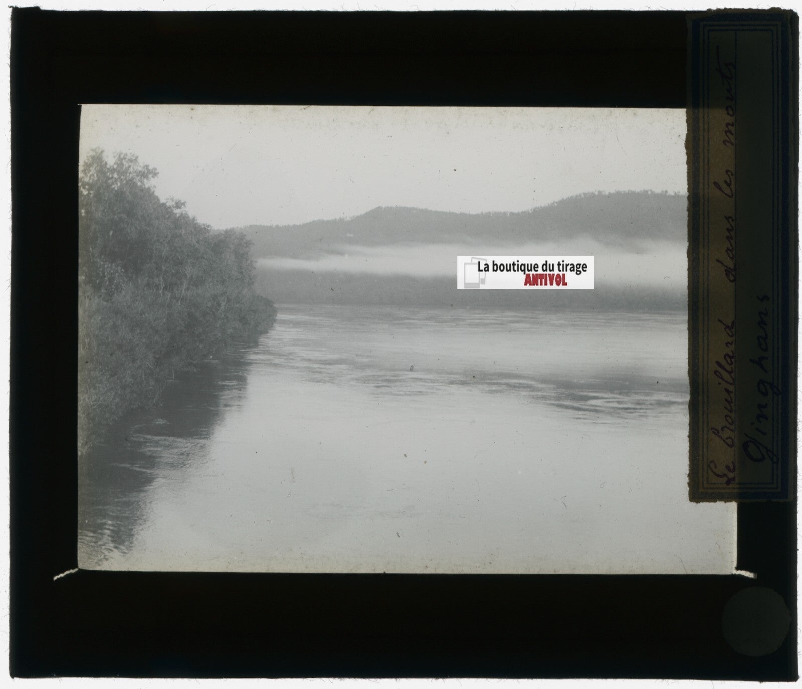 Monts Ginghans, Russie, photo plaque verre, noir & blanc, positif 8,5x10 cm