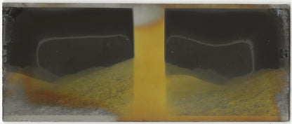 Montagne, Plaque verre photo stéréoscopique, négatif noir & blanc 4,5x10,7 cm