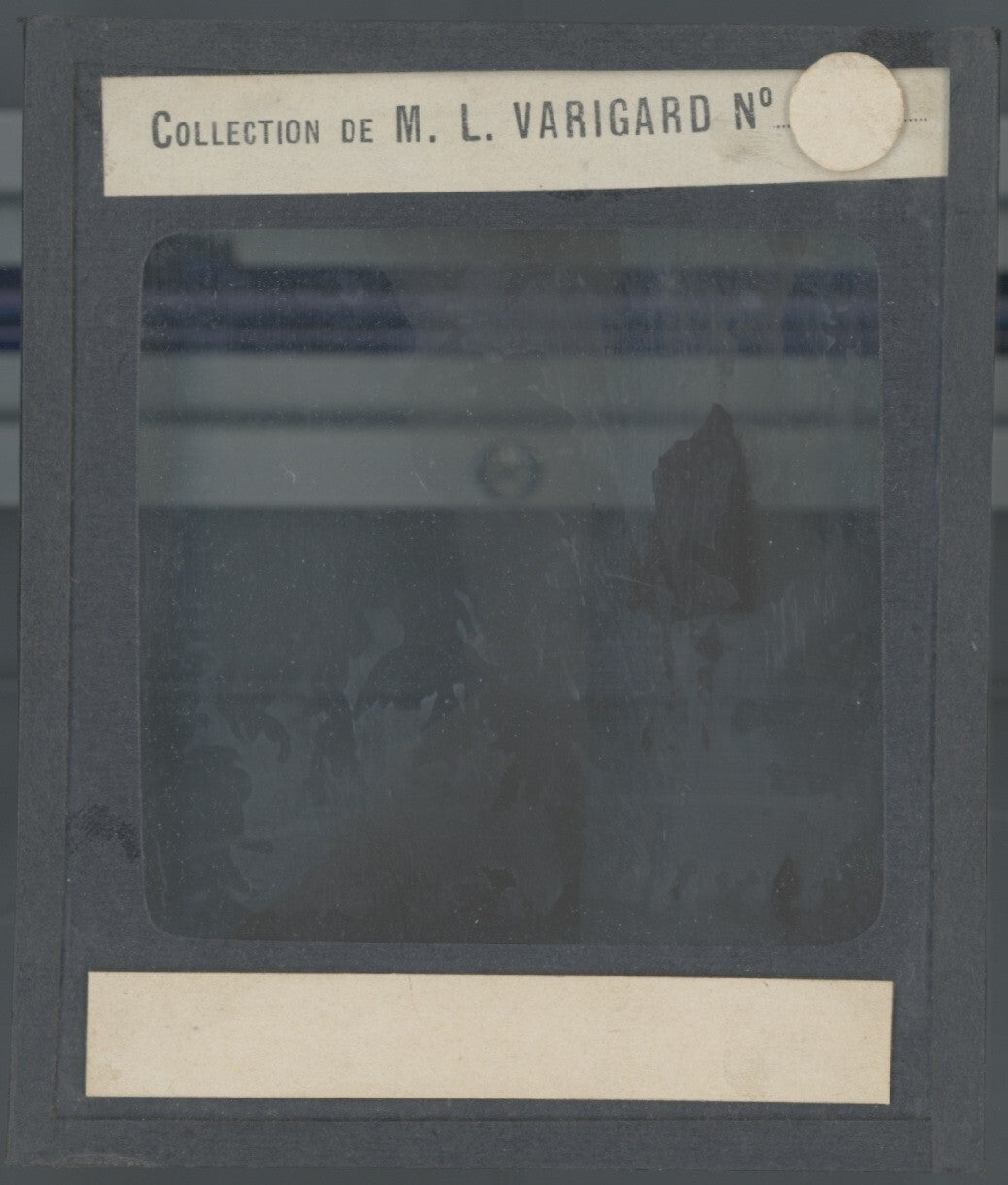 Paysage Norvège, Fjord de Hardanger, photo plaque de verre, positif 8,5x10 cm