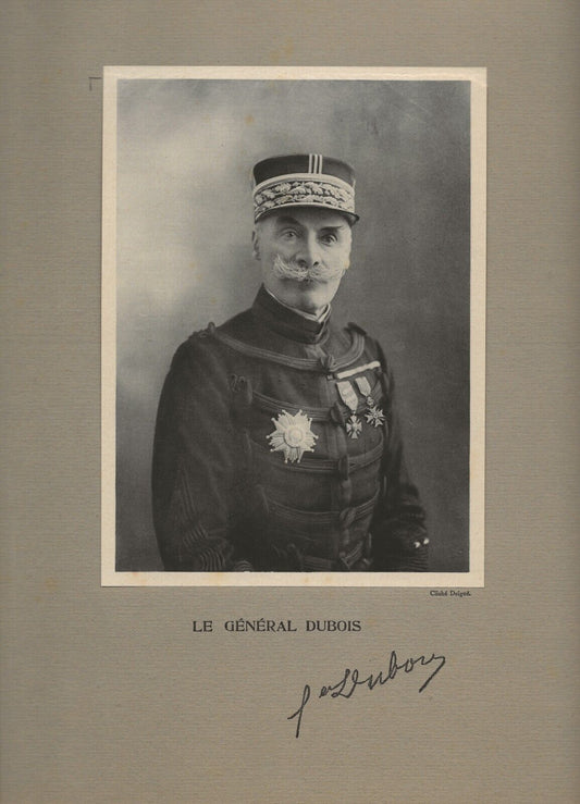 Photo ancienne, portrait militaire général Dubois, cliché Deigné, militaria