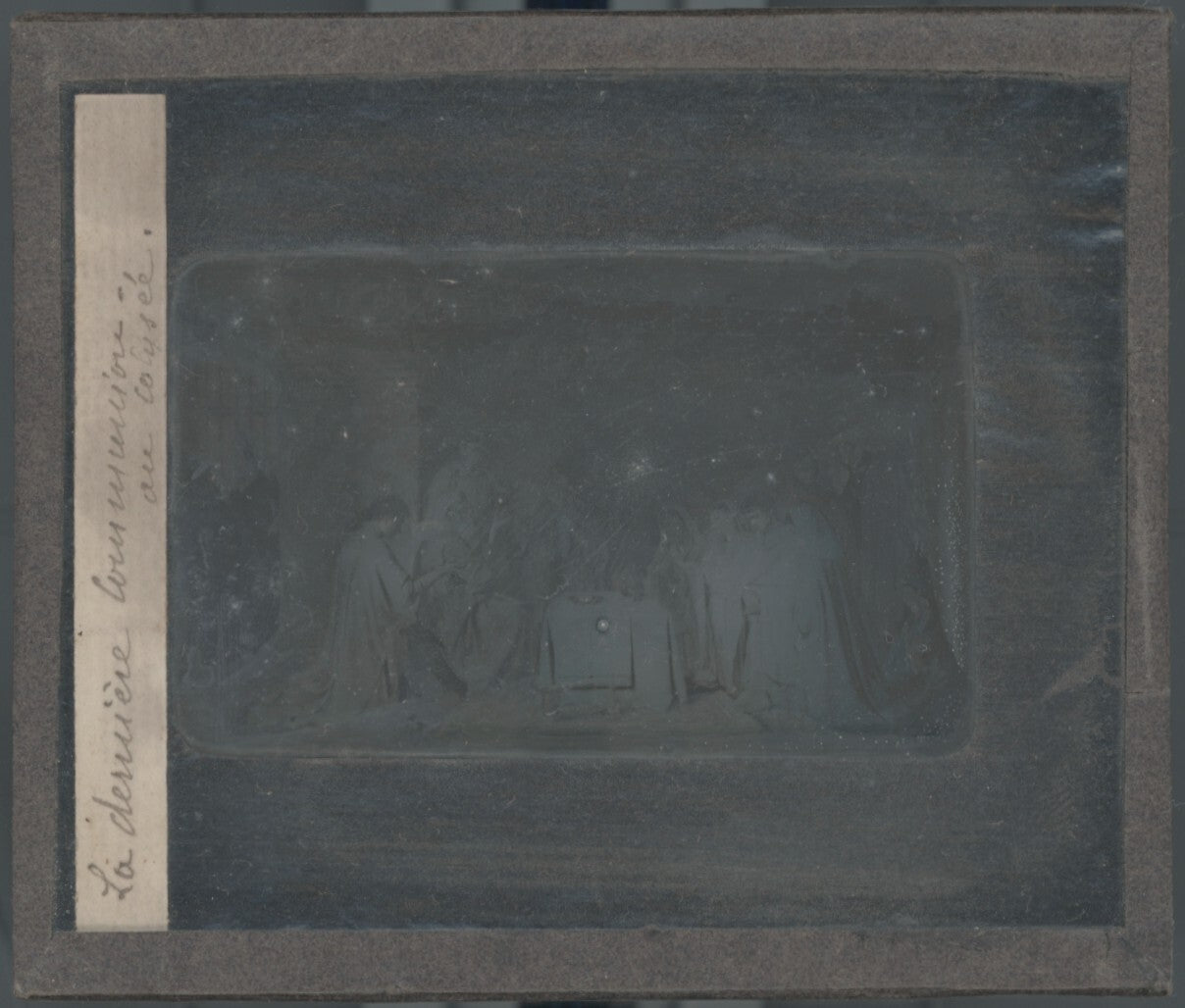 Colisée, Rome Italie, dessin plaque verre, noir & blanc, positif 8,5x10 cm