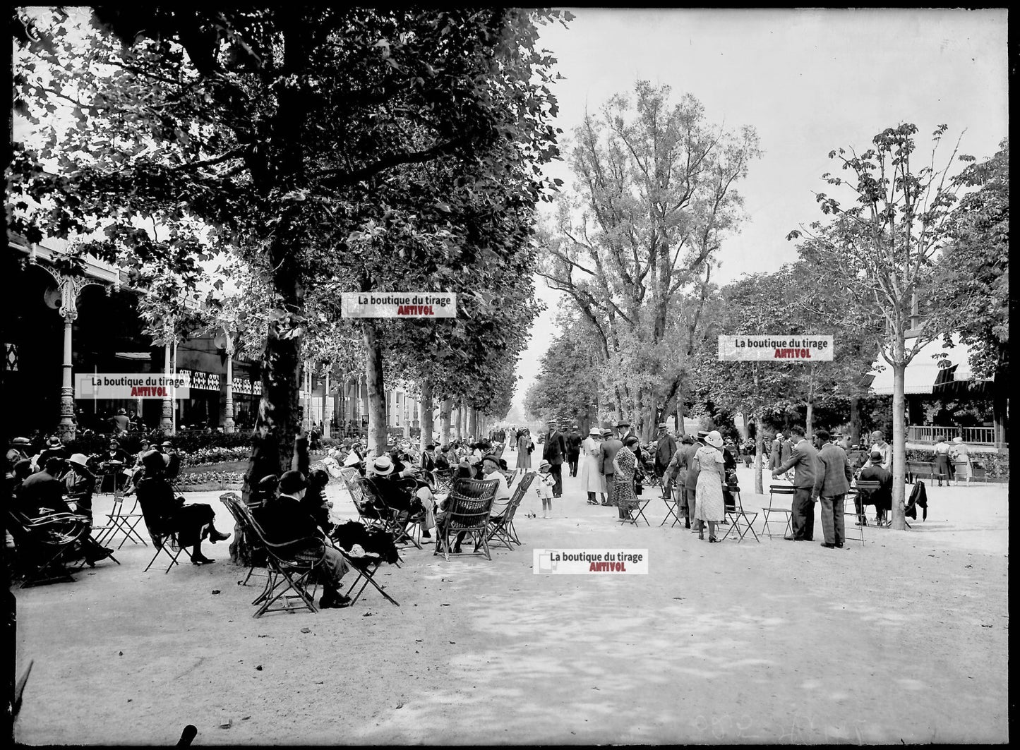 Vittel Vosges, France, photos plaque de verre, lot de 5 négatifs 13x18 cm