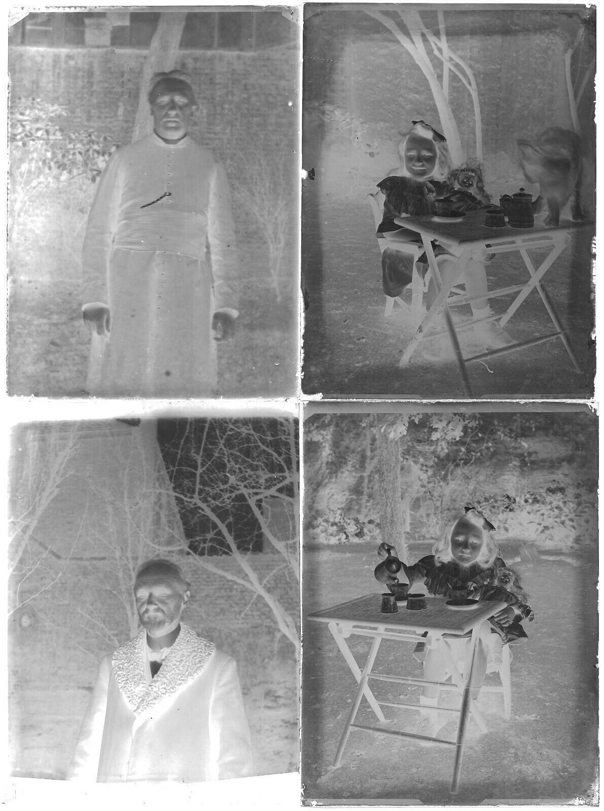 Belgique, famille, enfants, photo plaque verre, lot de 19 négatifs 9x12 cm