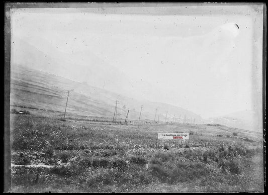 Plaque verre photo ancienne négatif noir et blanc 6x9 cm France Ariège montagne - La Boutique Du Tirage 