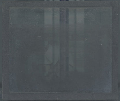 Normandie, villas, photo plaque verre, noir & blanc, positif 8,5x10 cm