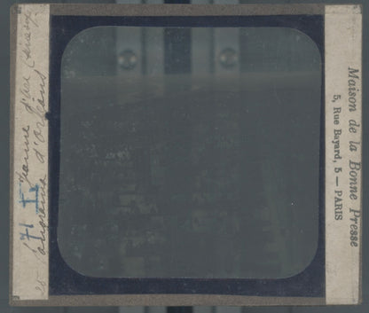 Vue panoramique d'Orléans, photo plaque verre, noir & blanc, positif 8,5x10 cm