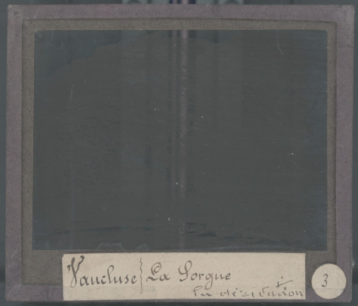 Fontaine-de-Vaucluse, Sorgue, photo ancienne plaque de verre, positif 8,5x10 cm