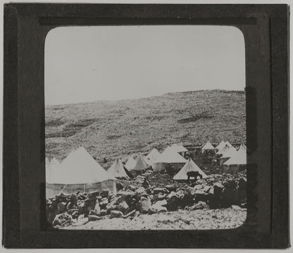 Mont Gerizim, Naplouse, photo ancienne plaque de verre, positif 8,5x10 cm