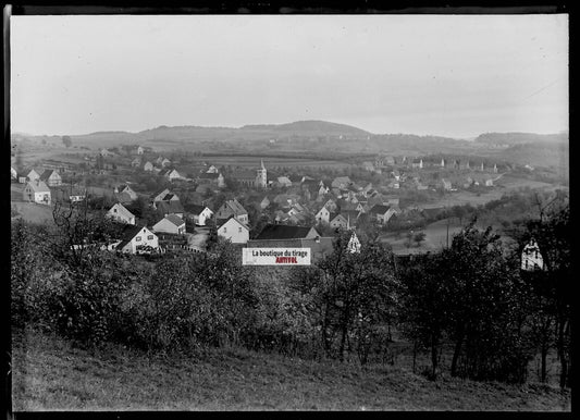 Plaque verre photo ancienne négatif noir et blanc 13x18 cm Furschweiler vintage