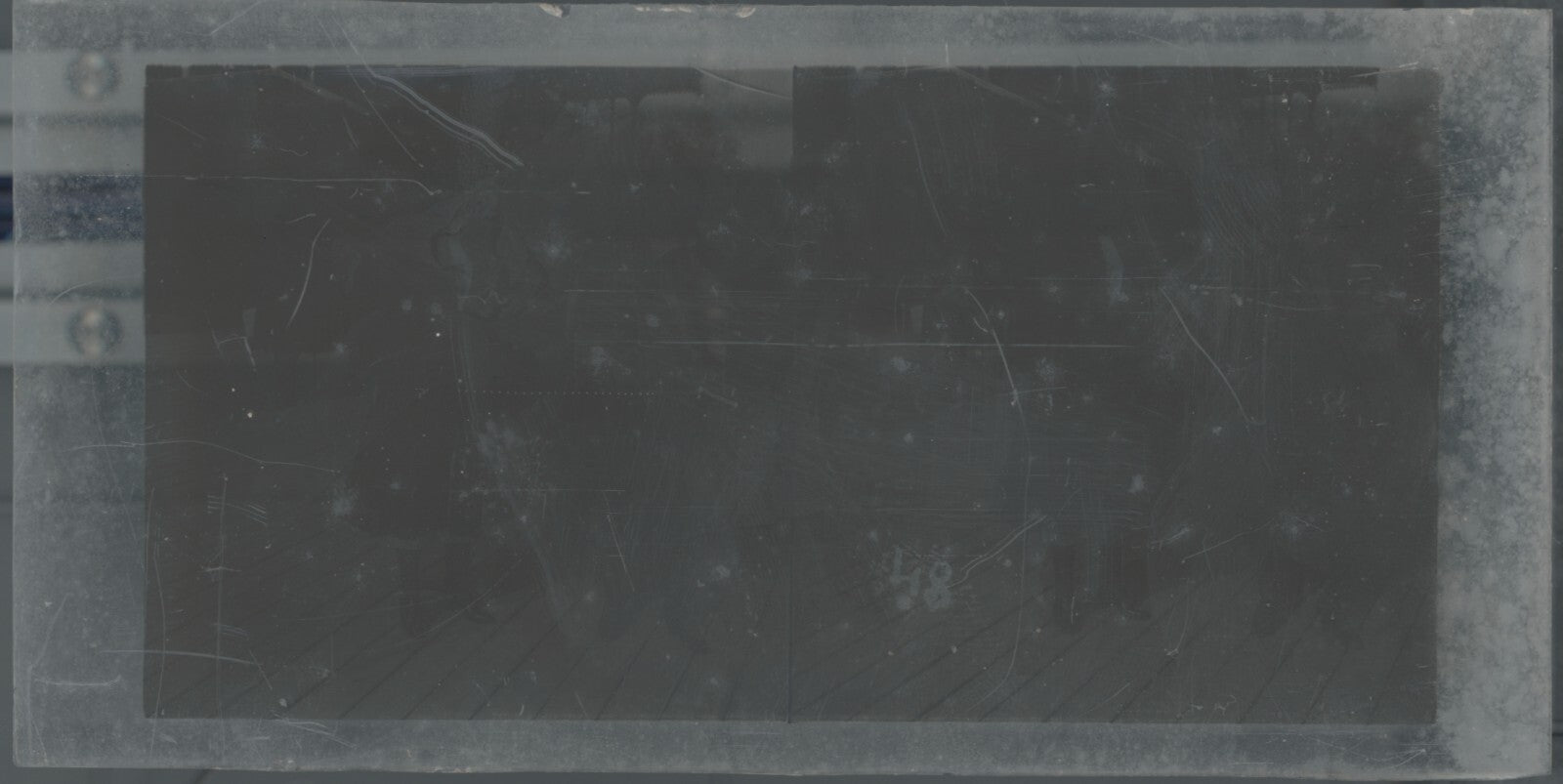 Hippodrome de Longchamp, Paris, stéréoscopie plaque verre, positif 8,5x17 cm