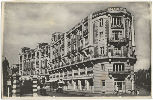 Biarritz, hôtel Carlton, photo ancienne noir & blanc, tirage papier 9x14 cm