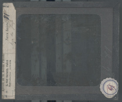 Mur des Lamentations, photo plaque verre, noir & blanc, positif 8,5x10 cm