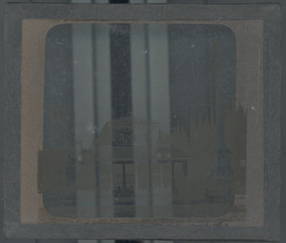 Basilique Saint-Paul-Hors-Les-Murs, Rome, photo plaque verre, positif 8,5x10 cm