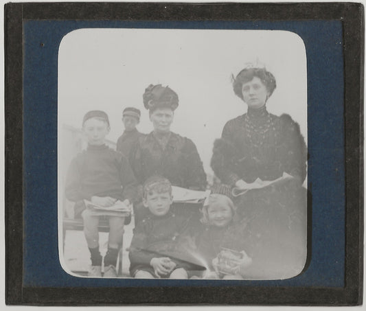 Valras-Plage, été, plage, photo ancienne plaque de verre, positif 8,5x10 cm