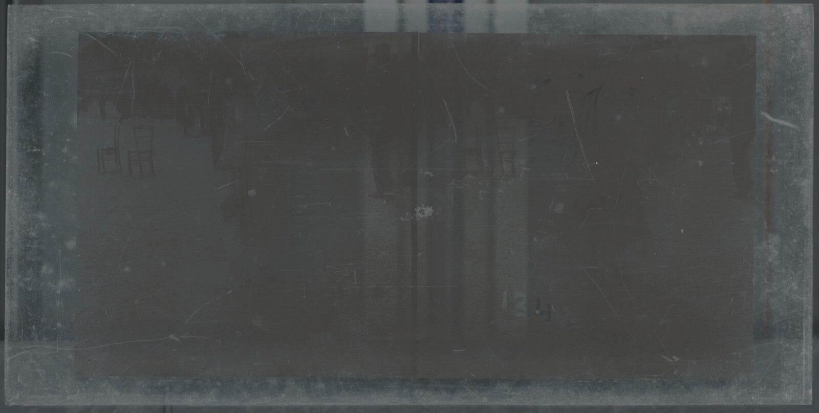 Hippodrome de Longchamp, Paris, plaque verre stéréoscopique, positif 8,5x17 cm