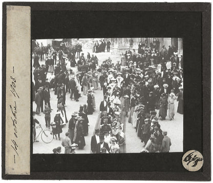 Meurthe-et-Moselle mariage, Toul, 1903, photo plaque de verre, positif 8,5x10 cm