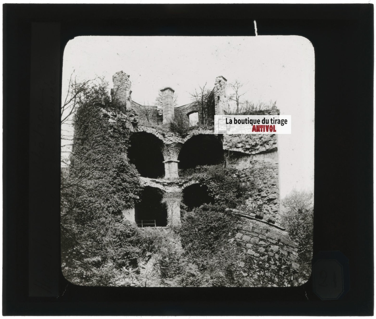 Château de Heidelberg, Allemagne, photo plaque verre, positif 8,5x10 cm