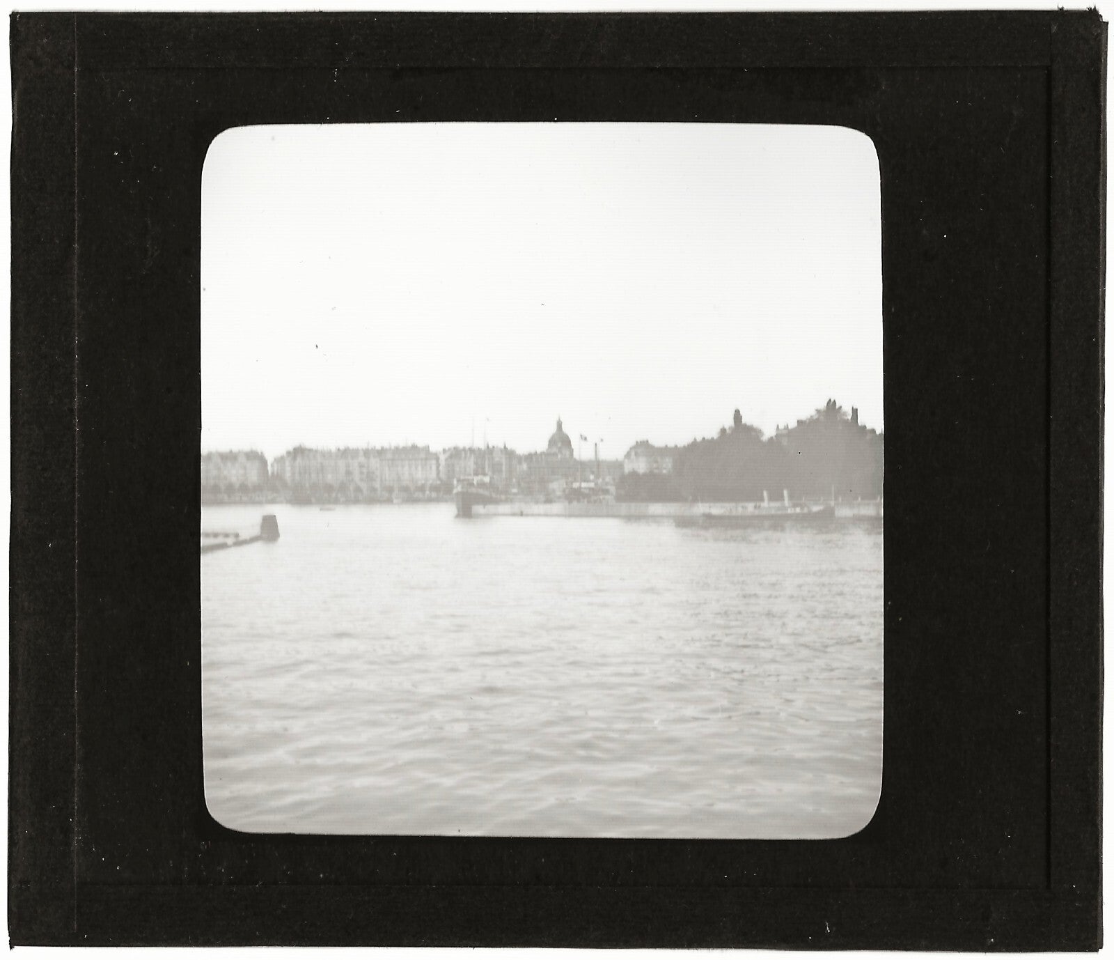 Stockholm, capitale Suède, photo ancienne plaque verre, positif 8,5x10 cm