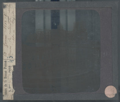 Reims, Avant-guerre, photo plaque verre, noir & blanc, positif 8,5x10 cm