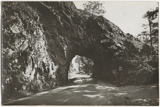 Gérardmer, Roche du Diable, photo ancienne noir & blanc, tirage papier 10x15 cm