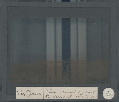 Les Baux, randonnée, photo plaque verre, noir & blanc, positif 8,5x10 cm